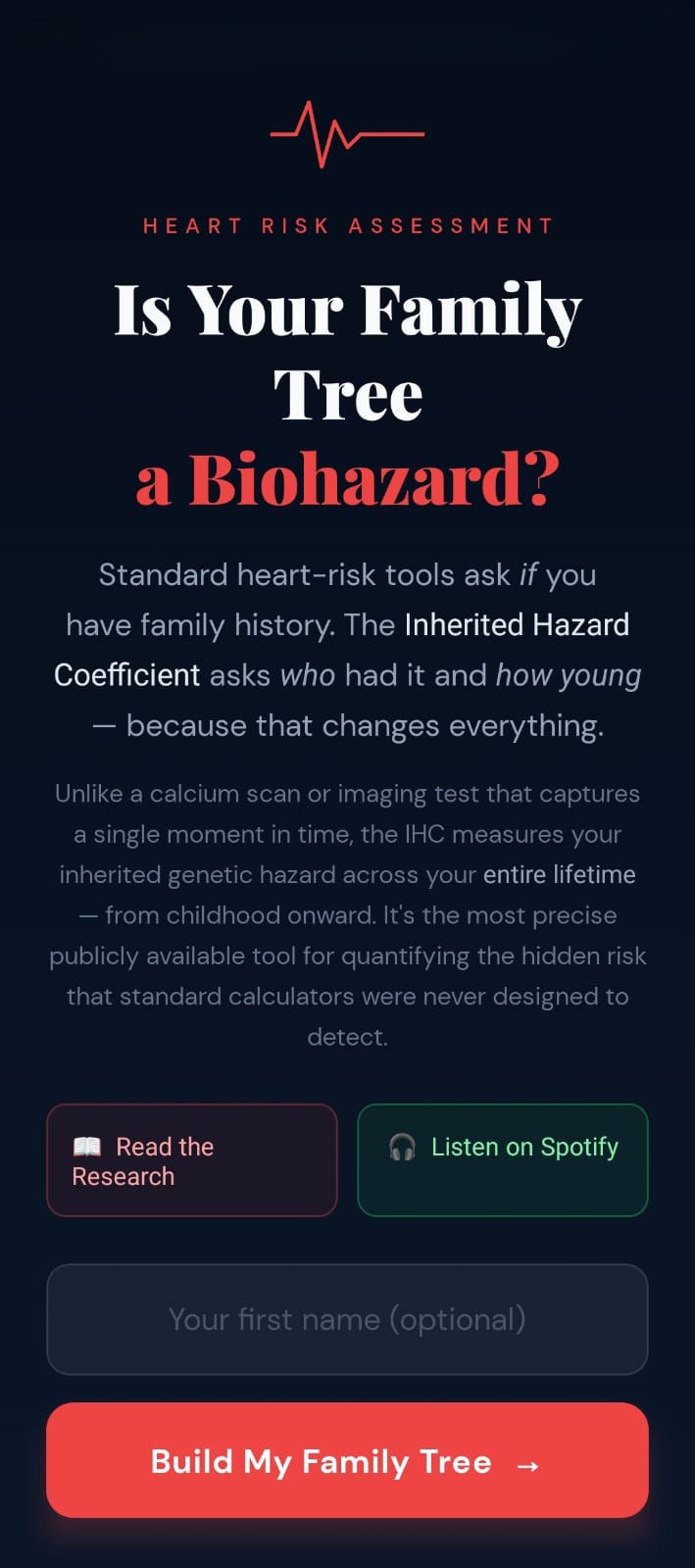 Heart Risk Calculator preview